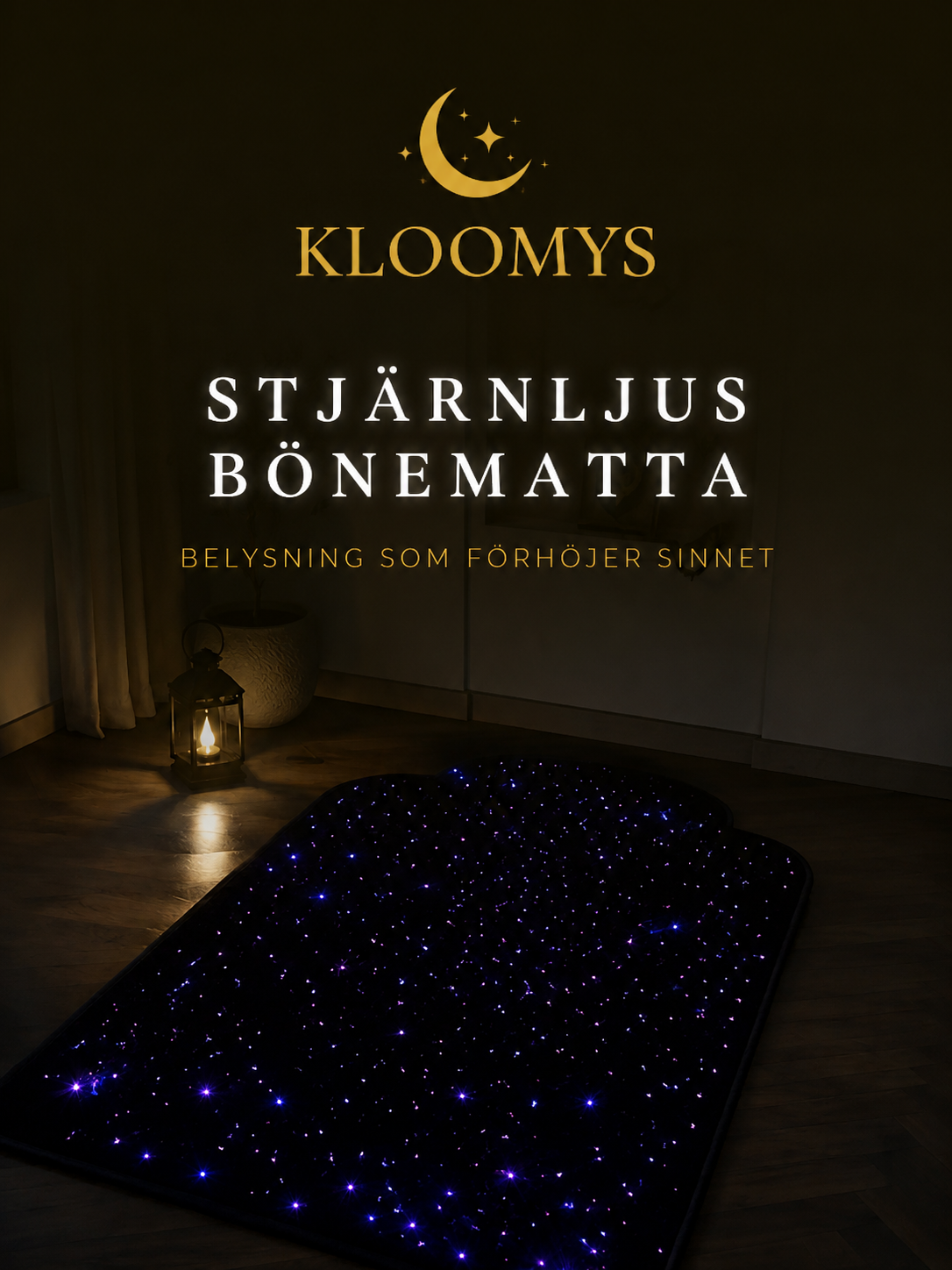KLOOMYS Stjärnglans Bönematta